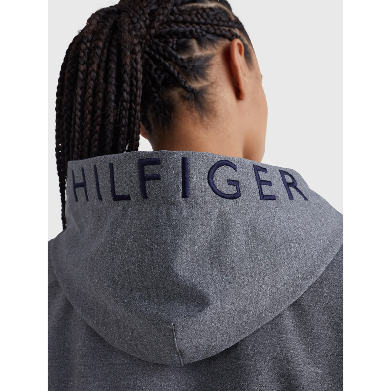 Tommy Hilfiger Women's Horse Graphic Sport Hoodie - Grey Melange-5